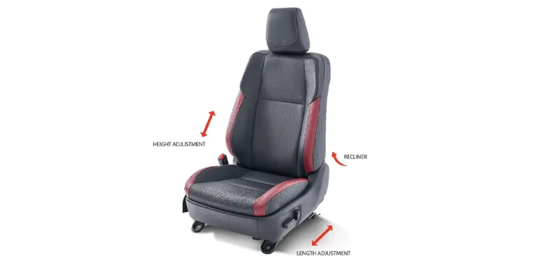 8-Way Power Adjustable Seats For Both Driver And Passenger Front Seats