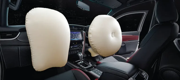 SRS front driver and passenger airbags SRS driver knee airbag