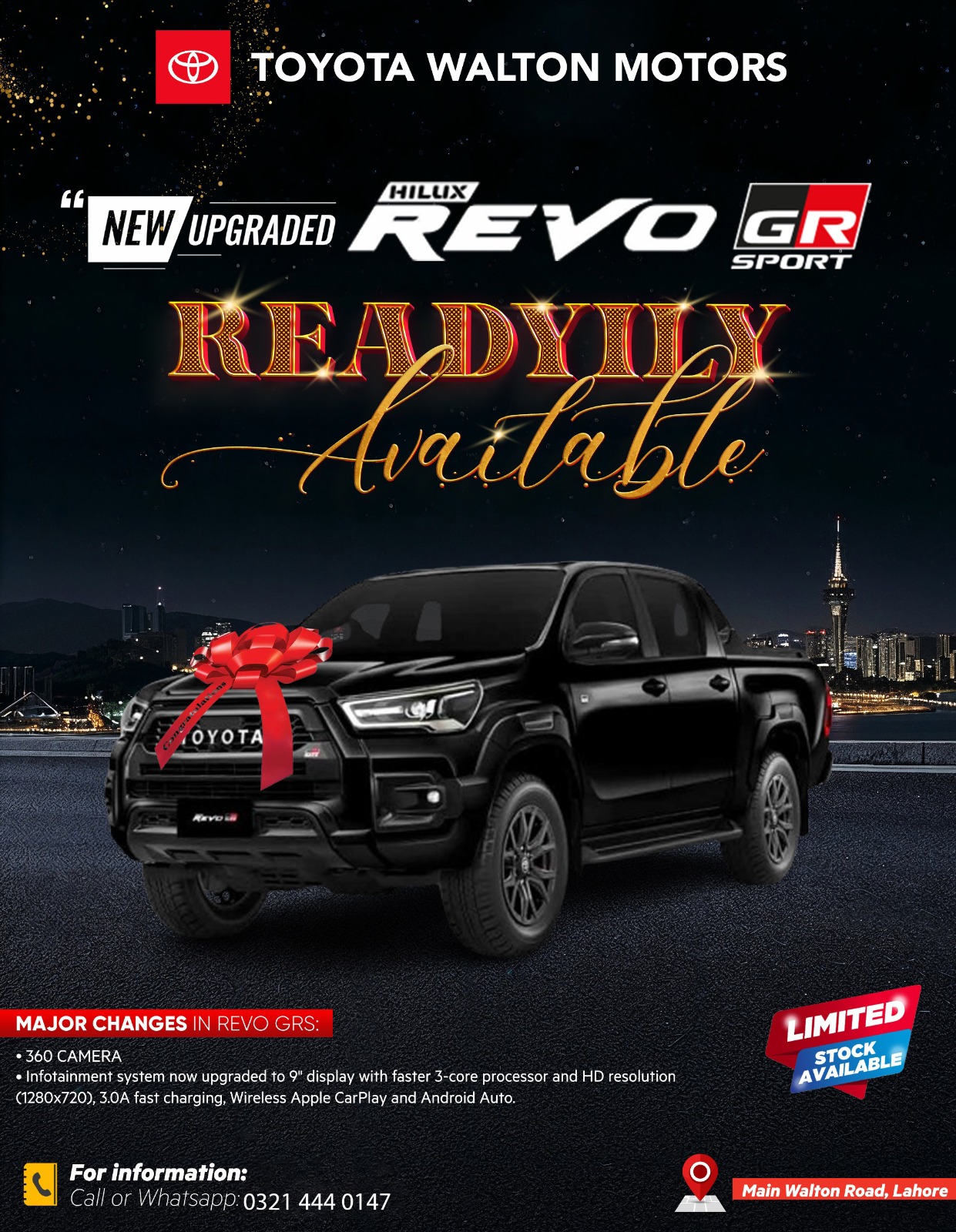 New Upgrade – Hilux REVO GRS Readily Available