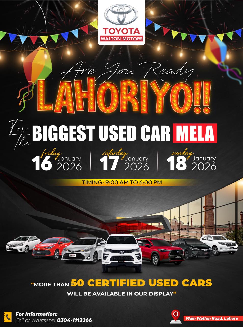 Lahore Biggest Used Car Mela 2026
